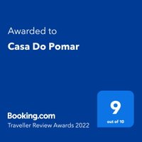 Casa do Pomar no Booking - a experiência dos hóspedes que reservam a casa, traduzida em pontuação.
